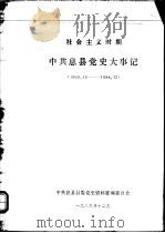 社会主义时期中共息县党史大事记  1949.10-1988.12（1989 PDF版）