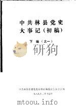 中共林县党史大事记  初稿  下编（1989 PDF版）