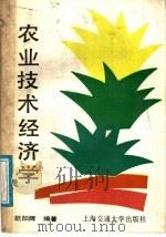 农业技术经济学   1989  PDF电子版封面  731300477X  欧阳辉编著 