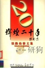 辉煌二十年  铁路检察文集   1999  PDF电子版封面  7800866580  陈振东主编 