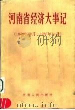 河南省经济大事记  1948.10-1985.12（1988 PDF版）