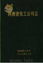 河南省化工公司志（1989 PDF版）
