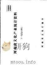 河南省文化文物产业统计资料  1998     PDF电子版封面    河南省文化厅编 