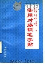 实用对联钢笔字帖   1992  PDF电子版封面  7800821838  丁永康等书；刘桂明，郭健编 
