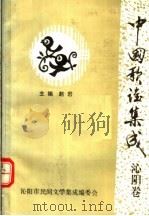 中国歌谣集成  河南沁阳市卷   1990  PDF电子版封面    赵岩主编 