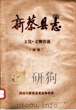 新蔡县志  文化·文物古迹（ PDF版）