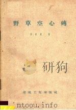 野草空心砖   1958  PDF电子版封面  15040·1475  辛永棋著 