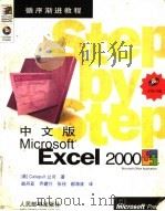 中文版Microsoft Excel 2000   1999  PDF电子版封面  7115080577  美国Catapult公司著；赵丹亚等译 