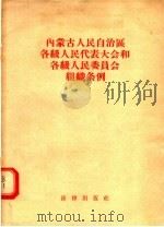 内蒙古人民自治区各级人民代表大会和各级人民委员会组织条例（1956 PDF版）