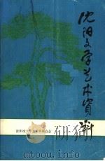 沈阳文学艺术资料     PDF电子版封面    牟浚主编 