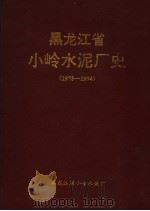 黑龙江省小岭水泥厂史1975-1994（1995 PDF版）