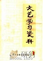 文艺学习资料     PDF电子版封面    贵州省群众艺术馆编 
