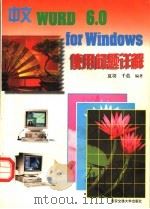 中文WORD 6.0 for Windows使用问题详解   1996  PDF电子版封面  7560508480  夏羽，千蓝编著 