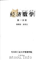 经济数学  第1分册   1984  PDF电子版封面    杨靖春，朱青玉 