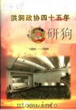 洪洞政协四十五年  1955-1999     PDF电子版封面    政协洪洞县委员会编 