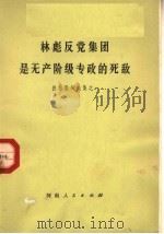 林彪反党集团是无产阶级专政的死敌  批林整风文集之一   1973  PDF电子版封面  3105·145   