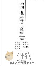 中国古代珍稀本小说续  20     PDF电子版封面     
