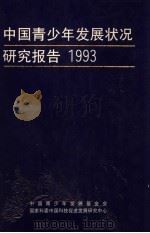 中国青少年发展状况研究报告  1993   1994  PDF电子版封面  7500618697  中国青少年发展基金会等编 