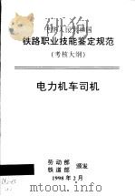 中华人民共和国铁路职业技能鉴定规范  考核大纲  电力机车司机   1998  PDF电子版封面  15113·1075  劳动部，铁道部 