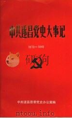 中共遂昌党史大事记  1919-1949     PDF电子版封面    中共遂昌县委党史办公室编 