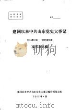 建国以来中共山东党史大事记  1976年10月—1992年12月  征求意见稿   1995  PDF电子版封面    建国以来中共山东党史大事记编审领导小组 