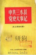 中共三水县党史大事记  民主革命时期  （初版）（1988 PDF版）