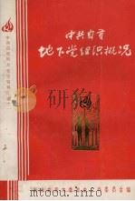 中共自贡地下党组织概况  1926—1949   1985  PDF电子版封面    中共自贡市委党史工作委员会编 