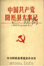 中国共产党阳原县大事记  1937年8月至1949年9月     PDF电子版封面    中共阳原县委党史办公室 