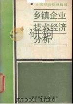 乡镇企业技术经济分析   1987  PDF电子版封面  7535701485  纪世锦主编；常晓明等编 