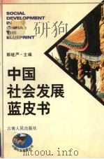中国社会发展蓝皮书（1996 PDF版）