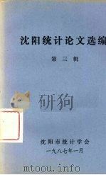 沈阳统计论文选编  第3辑     PDF电子版封面    沈阳市统计学会编 