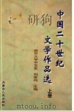 中国二十世纪文学作品选  上   1997  PDF电子版封面  7204030052  刘家鸣主编 