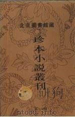 北京图书馆藏珍本小说丛刊  第1辑  8   1996  PDF电子版封面  7501312036  刘一平主编 