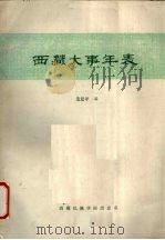 西藏大事年表   1982  PDF电子版封面    范亚平编 