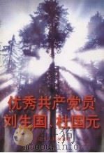 优秀共产党员刘生国  杜国元   1996  PDF电子版封面  7205037891  中共辽宁省委组织部等编 