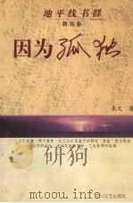 因为孤独   1996  PDF电子版封面  7541115142  朱文著 