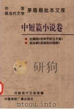 中国现当代文学茅盾眉批本文库  中短篇小说卷  3（1996 PDF版）