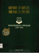 峥嵘于过去  辉煌于未来  深圳市作家协会成立十周年纪念册  1984-1994   1994  PDF电子版封面    深圳市作家协会编 