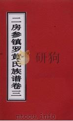 二房参镇罗黄氏族谱  卷3     PDF电子版封面     