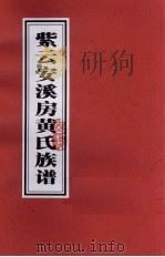 紫云安溪房黄氏族谱  1     PDF电子版封面     