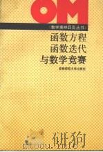 函数方程  函数迭代与数学竞赛   1994  PDF电子版封面  7810393936  王向东等编著 