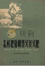 怎样把猪喂得又多又肥   1959  PDF电子版封面  16114·6  重庆市农林水利局编 