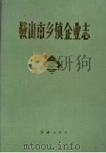 鞍山市乡镇企业志     PDF电子版封面  7505100599  鞍山市乡镇企业编纂领导小组编辑 