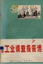 工业调查报告选   1971  PDF电子版封面     