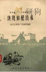 块规修配技术   1958  PDF电子版封面  T15100·188  南京无线电厂计量室编著 