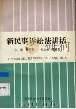 新民事诉讼法讲话   1991  PDF电子版封面  7562005745  杨荣新主编 