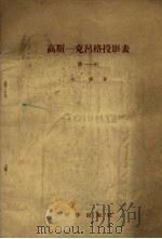 高斯－克吕格投影表15°-30°   1954  PDF电子版封面  13031·593  方俊著 