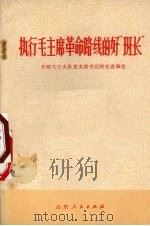 执行毛主席革命路线的好“班长”  介绍几个大队党支部书记的先进事迹（1972 PDF版）