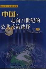 中国：走向21世纪的公共政策选择  下（1999 PDF版）