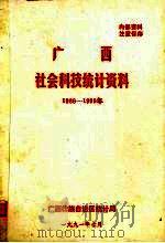 1986-1990年广西社会科技统计资料     PDF电子版封面    广西壮族自治区统计局编 